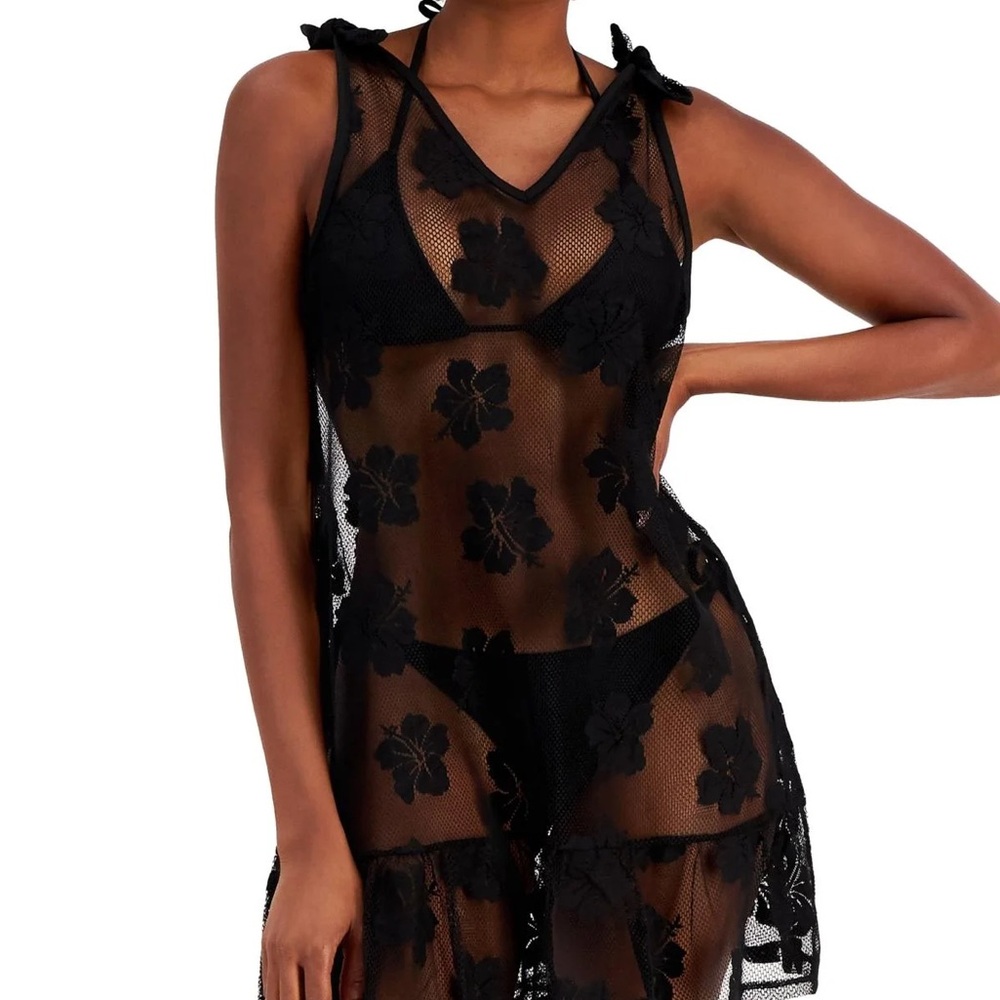 Elegant Black Floral Lace dress